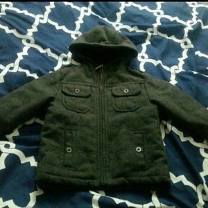 Wool and Polyester Winter Coat Boys 3T